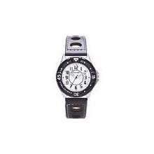 Cannibal Boy's Quartz Watch With Silver Dial Analogue Display And Black Plastic Or Pu Strap Cj217-01