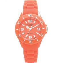 Cannibal Kid's Quartz Watch With Orange Dial Analogue Display And Orange Silicone Strap Ck215-26