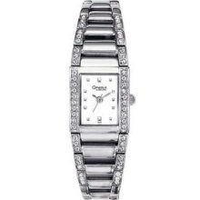 Caravelle By Bulova 43L57 Ladies' Crystal Watch (White Dial) Promotional