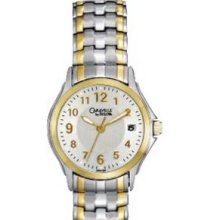 Caravelle Ladies` 2-tone Watch W/ Stainless Steel Expansion Bracelet