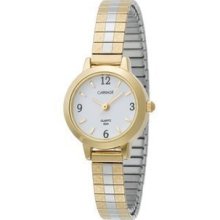 Carriage Women's C7A261 Gold-Tone Round Case White Dial Two-Tone Stainless Steel