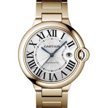 Cartier Ballon Bleu 18k Rose Gold Mens Watch W69006Z2