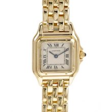 Cartier Mini Panthere Ladies 18K Gold Watch, 6/10 Condition