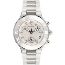 Cartier Must 21 Unisex Chronoscaph Quartz Stainless Steel W10184u2