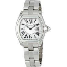 Cartier Roadster Silver Ladies Watch W62016V3