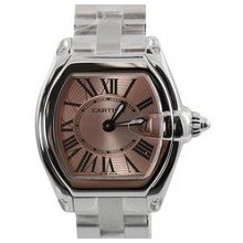 Cartier Roadster Small Stainless Steel Pink Ladies' Watch - W62017V3