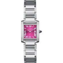 Cartier Women's Tank Francaise Pink Dial Watch W51030Q3