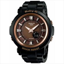 Casio baby-g womens brown dial multi function chrono automatic watch bga301-1a