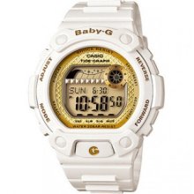 Casio BLX100-7 Women's Baby-G Alarm 200M WR White Resin Watch ...