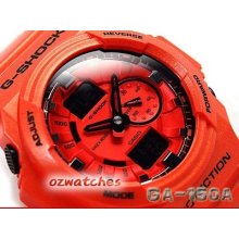 Casio G-shock 35mm 3d Design Ga-150 Ga-150a-4adr Metallic Orange 100% Authentic