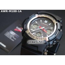 Casio G-shock Analog-digital Solar Power Awr-m100-1a Awr-m100-1adr