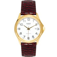 Casio Watch MTP-1188Q-7BEF Leather Strap Brown