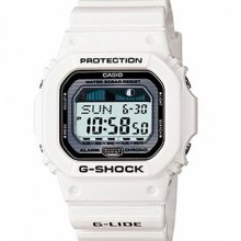 Casio White G-shock Moon Data Tide Graph Digital Watch Glx-5600-7dr