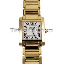 Certified Pre-Owned Cartier Tank Francaise Gold Medium Watch W50003N2