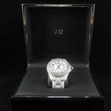 Chanel J12 White Ceramic Watch W/ Diamonds