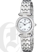 Charles Hubert Womens Stainless Steel Watch Quartz Movement Date 6775