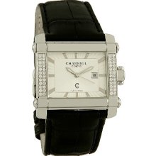 Charriol Actor Ladies Diamond Black Leather Band Swiss Watch CCHLD.791.H001