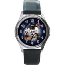 Chicago Bears 02 Unisex Silver-Tone Round Metal Watch