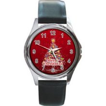 Christmas Vol 1 Unisex Silver-Tone Round Metal Watch 23