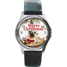 Christmas Vol 1 Unisex Silver-Tone Round Metal Watch 12