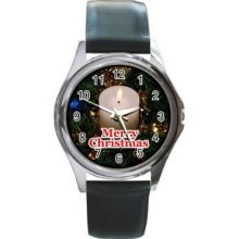 Christmas Vol 1 Unisex Silver-Tone Round Metal Watch 09