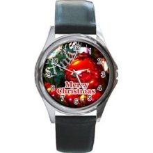 Christmas Vol 1 Unisex Silver-Tone Round Metal Watch 05