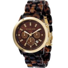 Chronograph Tortoise Acrylic Ladies Watch