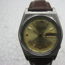 Citizen Automatic Extremely Rare Stainless Steel Men's Watch Fresh Condition