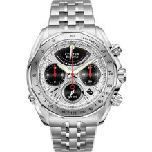 Citizen Av1000-57a Mens Signature Flyback Chronograph S.steel Watch