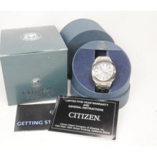 Citizen Eco-drive Bm6010-55a Stainless Steel Wrist Watch Water Resist