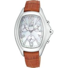 Citizen Eco-Drive Chronograph Stainless Steel Women's Watch FA2001-15D