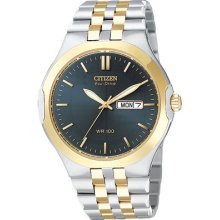 Citizen Eco-drive Corso Two Tone Blue Dial Wr 100m Men's Watch Bm8404-59l Sd