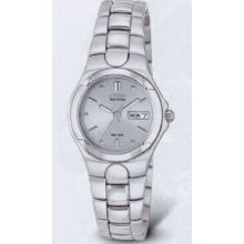 Citizen Eco Drive Ladies` Silver Corso Watch (25 Mm Case)