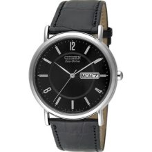 Citizen Eco-drive Leather Men's Elegant Watch Bm8240-03e