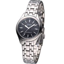 Citizen Eco-drive Perpetual Radio Sapphire Watch Black Es5040-51e Made In Japan