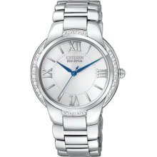 Citizen Em0090-57a Women's Watch Ciena Silver Dial