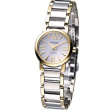 Citizen Ladies Eco-drive Classic Sapphire Watch White Gold Ep5884-57a