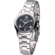 Citizen Ladies Eco-drive Classic Watch Black Fe2010-51e