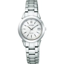 Citizen Lineup Exceed Ladies Es1000-57a Silver X White Watch