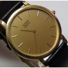 Citizen Men's Quartz Gold Ultra Thin Watch