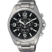 Citizen Promaster Eco-drive Titanium Chronograph Watch At0660-64e