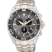 Citizen Signature Eco-Drive Perpetual Chronograph Mens Watch BL5446-51