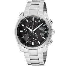 Citizen Watches Men's Chronograph Black Dial Titanium Titanium Chronog