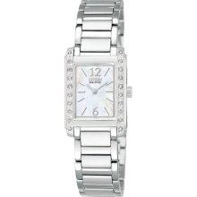 Citizen Women's Eco-drive Palidoro Diamonds Accented Silver Watch Ew9460-58d