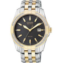 Citizen Wr100 Two Tone Diamond Men's Watch Bm6814-58e