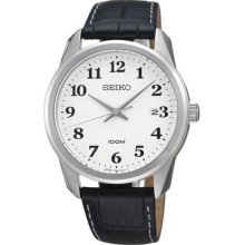 Classic Stainless Steel Gents Bold Seiko 100m Wr Wrist Watch Sgeg17p1