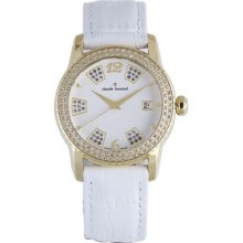 Claude Bernard Women's 61163 37JP BD Ladies Fashion Gold PVD Swar ...