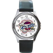 Cleveland Cavaliers Unisex Silver-Tone Round Metal Watch 08