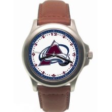 Colorado Avalanche Rookie Leather Watch