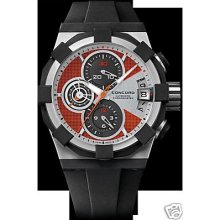 Concord C1 Orange Dial Sport Chronograph Watch 0320007